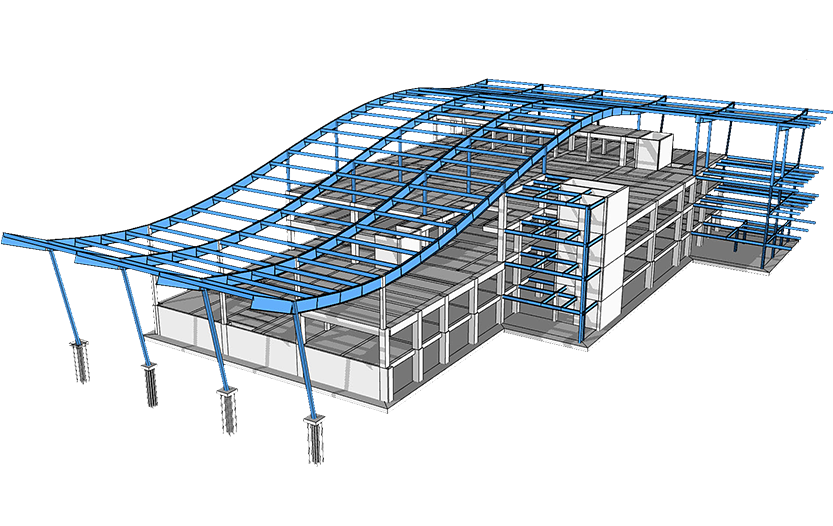 Une véritable modélisation BIM structurelle