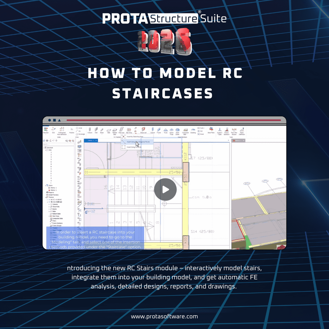Modéliser des escaliers en béton armé avec ProtaStructure : guide vidéo pas à pas