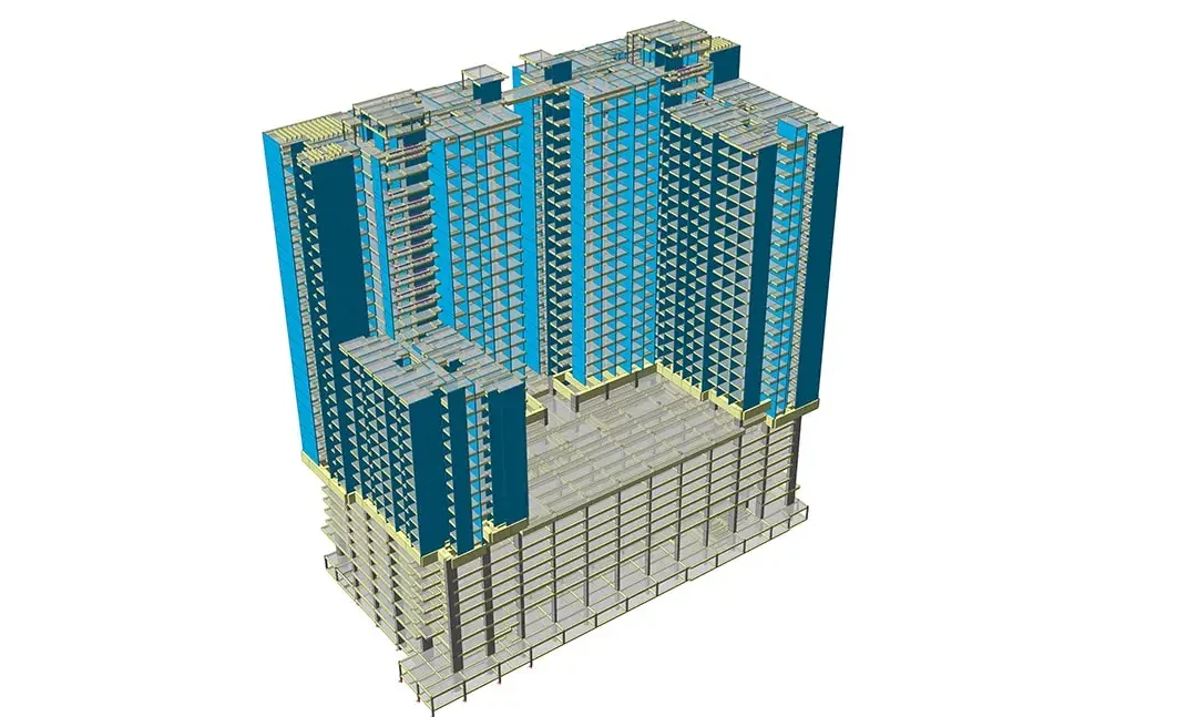 Building Model in reinforced concrete