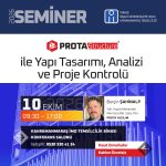 ProtaStructure Kahramanmaraş Semineri: 10 Ekim’de Sizinle Buluşuyoruz
