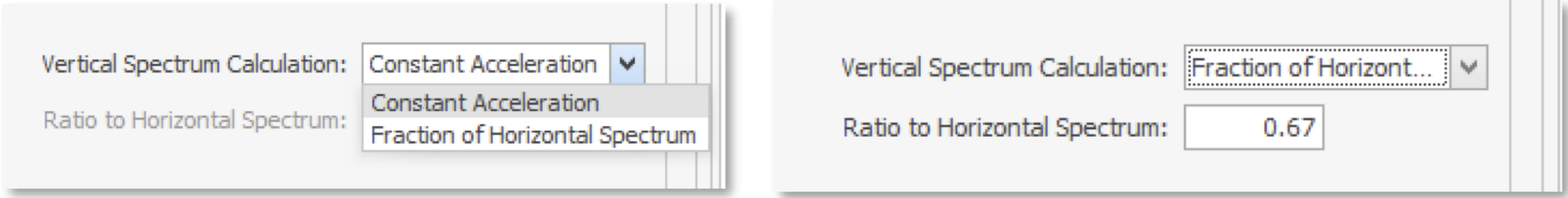 Seismic Parameters Analysis Window