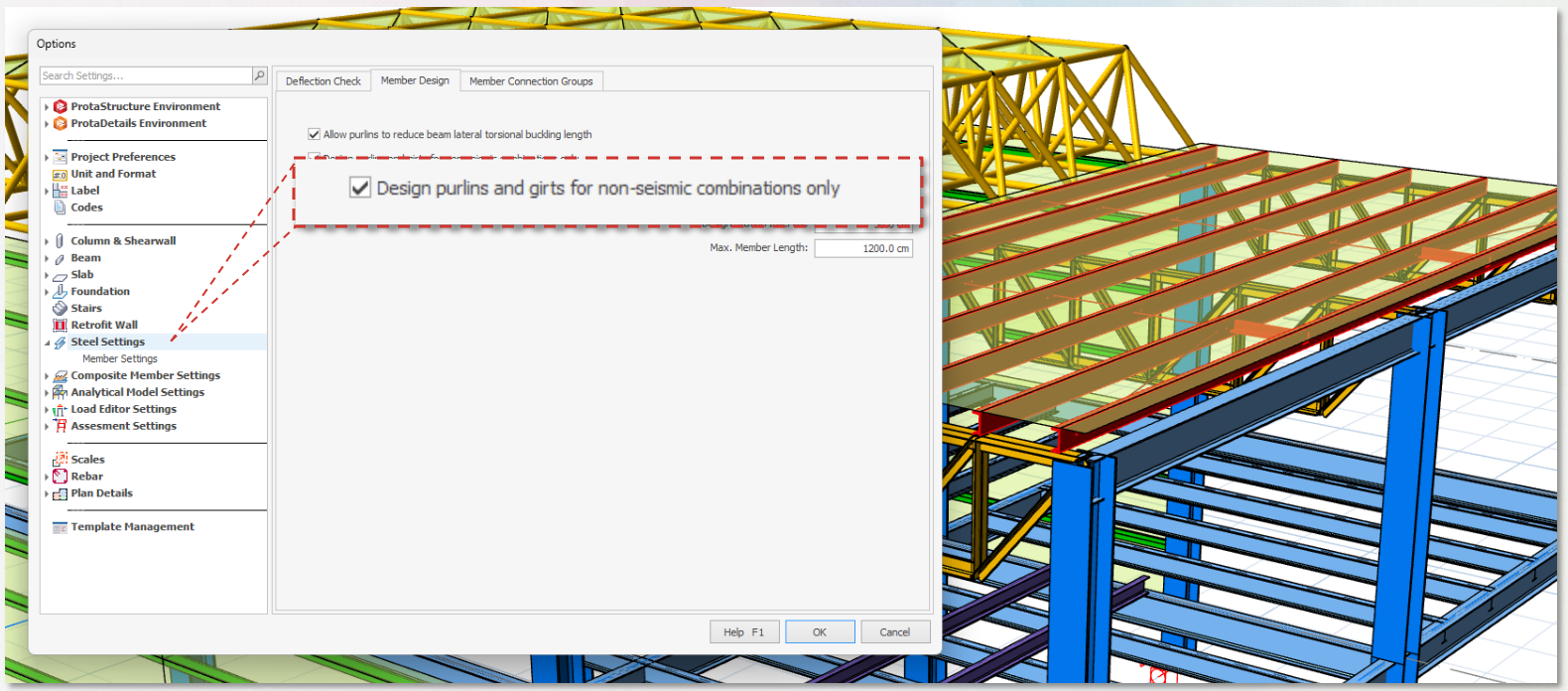 ProtaStructure 2025 - Non-Seismic Purlin/Girt Design