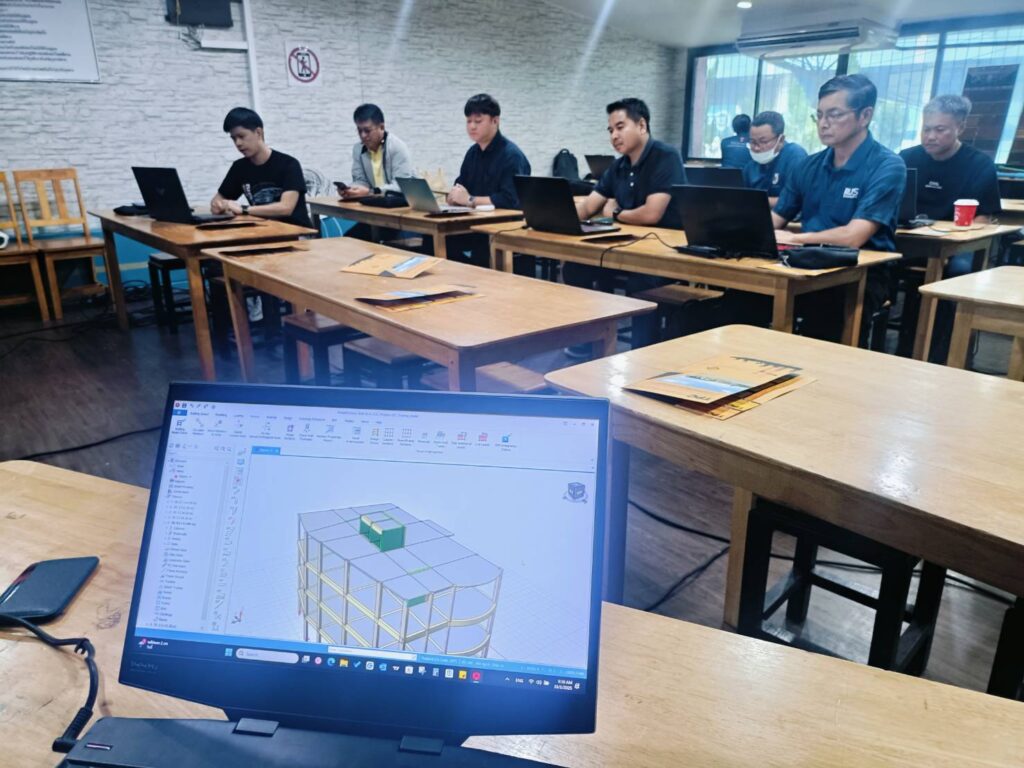 ProtaStructure workshop in Thailand โ Live event where Thai engineers learned seismic design and steel connection workflows step by step.