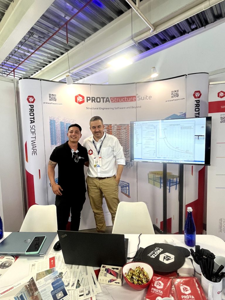 L'équipe Prota Software sur le stand ProtaStructure à Medellín, ExpoCAMACOL 2026